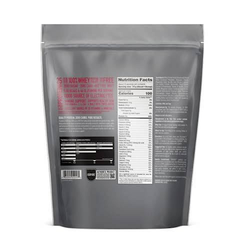 Isopure Protein Powder, Zero Carb Whey Isolate, Gluten Free, Lactose Free, 25g Protein