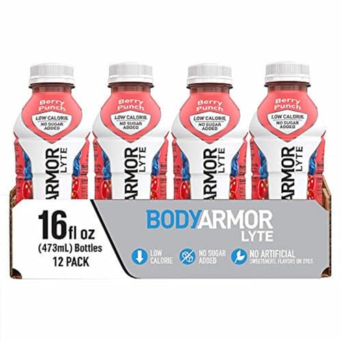 BODYARMOR LYTE Sports Drink Low-Calorie Sports Beverage, Berry Punch, Coconut