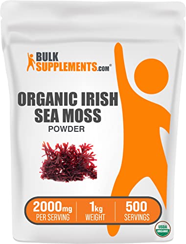 BULKSUPPLEMENTS.COM Organic Irish Sea Moss Powder - Sea Moss Supplement