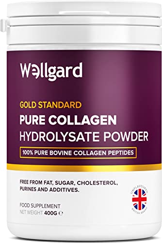 Collagen Powder, Gold Standard Bovine Collagen Peptides Powder by Wellgard - High Levels of The 8 Essential Amino Acids