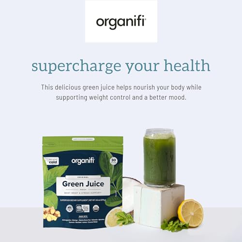 Organifi Green Juice - Organic Superfood Powder - 90-Day Supply - Organic Vegan Greens