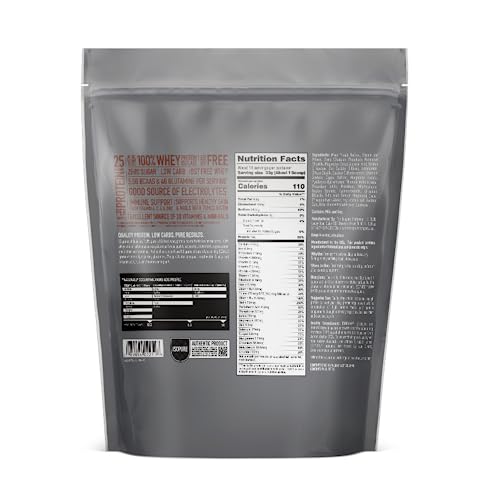 Isopure Dutch Chocolate Whey Isolate Protein Powder with Vitamin C & Zinc for Immune