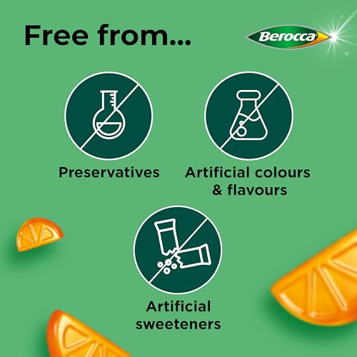 Berocca Immuno Gummy Vitamins, Orange Flavour, Bursting with Immune System