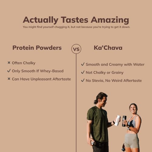 Ka’Chava All-In-One Nutrition Shake Blend, Chocolate, 85+ Superfoods, Nutrients & Plant