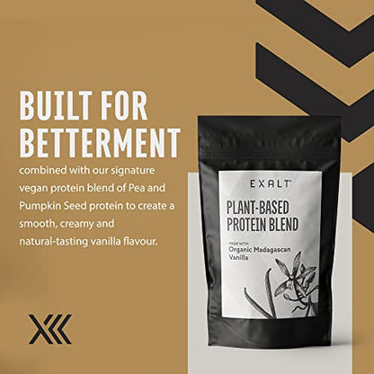 EXALT Vegan Protein Powder - 100% Plant-Based – Gluten Free - Keto Friendly