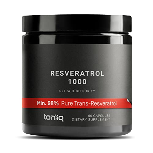 Ultra High Potency Third-Party Tested Trans Resveratrol 1000mg - 98% Pure