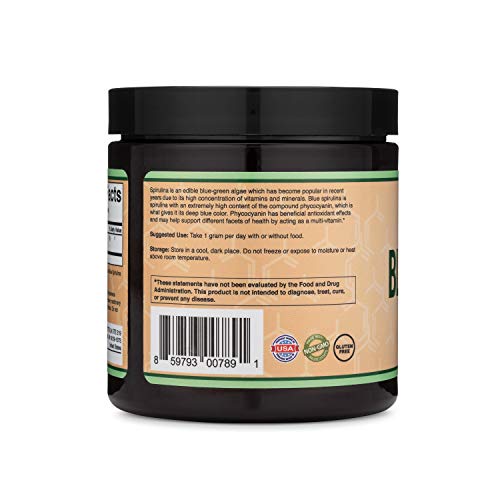 Blue Spirulina Powder - Maximum 35% Phycocyanin Content, Superfood Powder from Blue