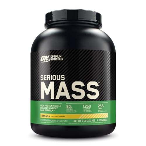 Optimum Nutrition Serious Mass, Weight Gainer Protein Powder with Creatine, Added 