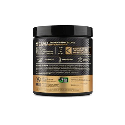 OPTIMUM NUTRITION Gold Standard Pre-Workout with Creatine, Beta-Alanine