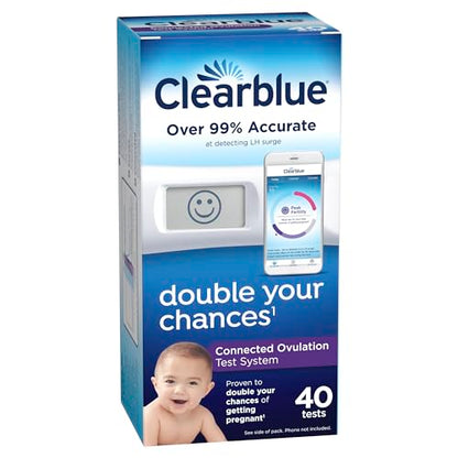 Clearblue Connected Ovulation Test System featuring Bluetooth connectivity and Advanced