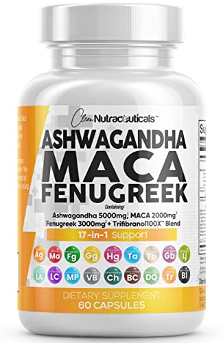 Ashwagandha 5000mg Maca Root 2000mg Fenugreek 3000mg Suppleme