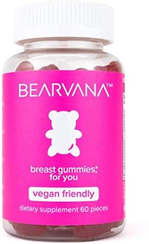 BEARVANA Chest Support Gummies for Women | Workout Enhancement | Berry Flavored | Natural Botanical Blend | Multivitamins | Tone Curves | Boost Confidence | Women’s Fitness Supplement (60 Count)