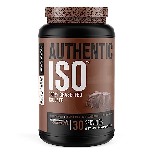 Jacked Factory Authentic ISO Grass Fed Whey Protein Isolate Powder - Low Carb