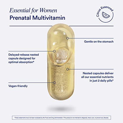 Ritual Prenatal Vitamins: Folate & Choline for Neural Tube Support, Omega-3 DHA