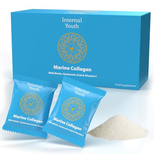 Marine Collagen Powder 10000mg with Hyaluronic Acid Biotin and Vitamin C A D3 E - Collagen