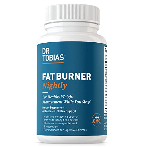 Dr. Tobias Fat Burner Nightly, Night Time Metabolic Support with White Kidney Bean Extract