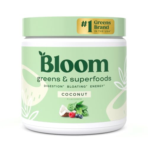 Bloom Nutrition Super Greens Powder Smoothie & Juice Mix (Coconut)