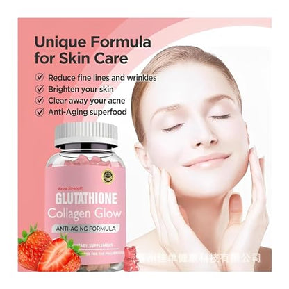 Glutathione Skin Care, Gummies Collagen,Glutathione Collagen Gummies, for Skin Care