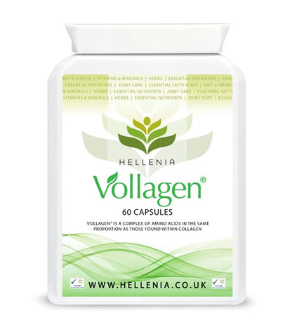 Hellenia Vollagen 500mg - 60 Capsules - Vegan Collagen