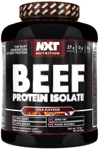 NXT Nutrition Beef Protein Isolate Powder - Protein Powder High in Natural Amino Acids 