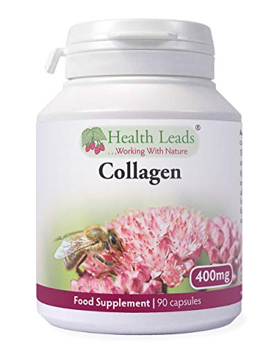 High Strength Collagen 400mg 90 Capsules, 3 Months Supply, Premium Hydrolysed Porcine Powder