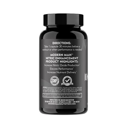 Nitric Oxide Enhancement by Modern Man – Pump Enhancing Alpha Male Booster for Men