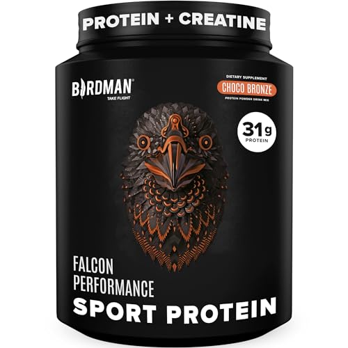 Birdman Falcon Performance Vegan Protein Powder, 31g Protein, 5g Creatine, 5g BCAA