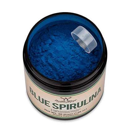 Blue Spirulina Powder - Maximum 35% Phycocyanin Content, Superfood Powder from Blue