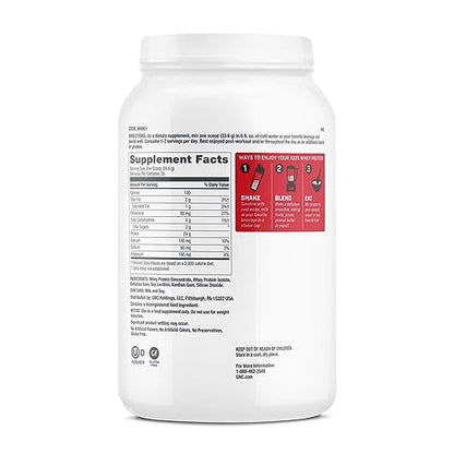 GNC Pro Performance 100% Whey Protein Powder - Unflavored, 25 Servings