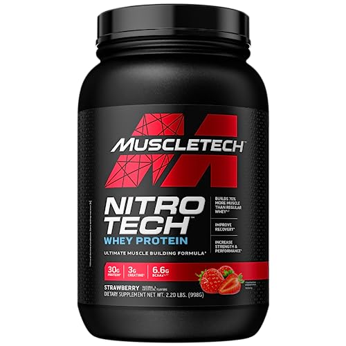 Whey Protein Powder MuscleTech Nitro-Tech Whey Protein Isolate & Peptid