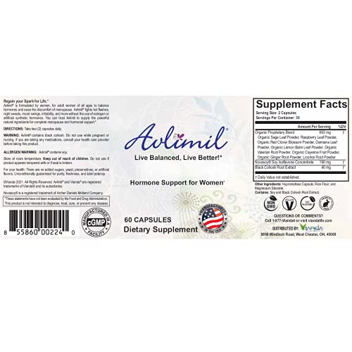 Avlimil® Hormone Balance & Menopause Support | Mood Swings, Hot Flashes, Night Sweats and Irritability