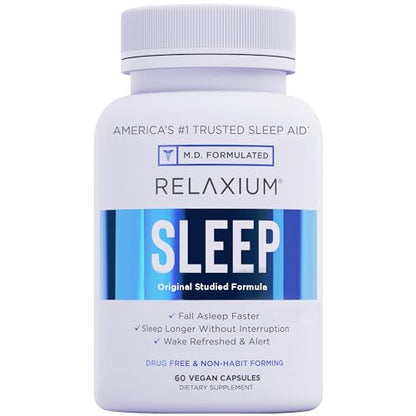 Relaxium Sleep Aid, 30-Day Supply, Dietary Supplement, Better Sleep, Magnesium