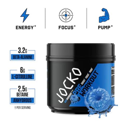 Jocko Fuel Ultimate Pre Workout Powder - Pre-Workout Energy Powder Drink for Men