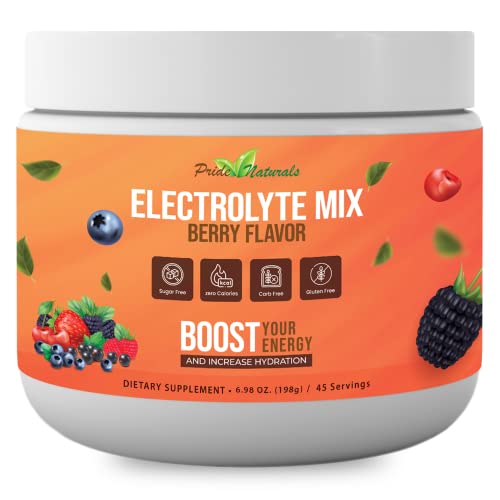 Electrolyte Powder - Refreshing Workout Recovery Electrolytes, Sugar Free, Gluten Free 