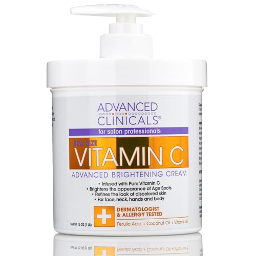 Advanced Clinicals Vitamin C Cream. Advanced Brightening Cream. Anti-aging cream 