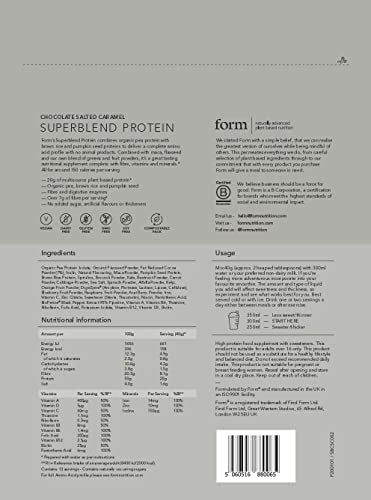 Form Superblend Protein - Vegan Protein Powder with Superfoods, Vitamins and Minerals