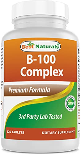 Best Naturals B-100 Complex for adults, 120 Tablets