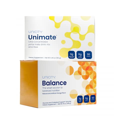 Unicity Feel Great System - Balance 60 pack & Great Tasting Lemon Unimate