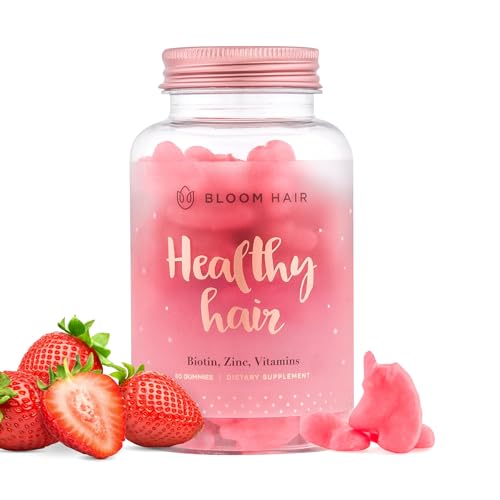 Bloom Hair Gummies for Faster Hair Growth & Biotin Vitamins for Rapid Hair Growth 