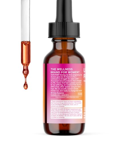 Pink Stork Liquid Folate: Whole-Food Vitamin B9 from Lemon Peels, Natural Folic Acid