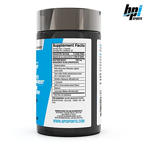 BPI Sports Nite burn – Nighttime Fat Burner & Sleep Support – Keto-Friendly – Weight Loss