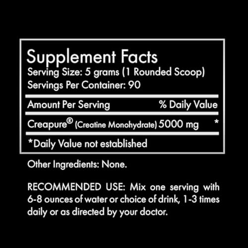 Clean Creatine - 100% Creapure® Creatine Monohydrate Powder for Muscle Growth