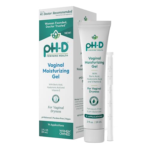 Boric Acid Moisturizing Vaginal Gel with Hyaluronic Acid, Vitamin E for Vaginal Dryness by pH-D