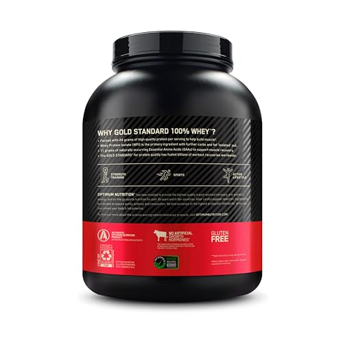 Optimum Nutrition Gold Standard 100% Whey Protein Powder, Coffee, 5 Pound