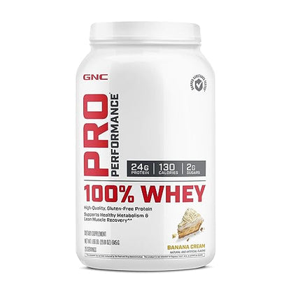 GNC Pro Performance 100 Whey Protein - Banana Cream 1.86 lbs.