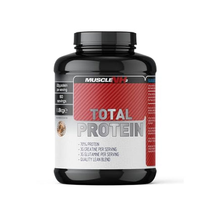 Muscle Nh2 Total Protein, Whey Protein Powder with Creatine Monohydrate and Glutamine Muscle Growth