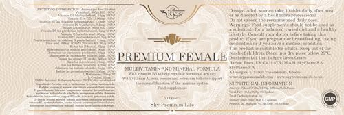 Sky Premium Life Female Multivitamin and Minerals Food Supplement – 60 Tablets