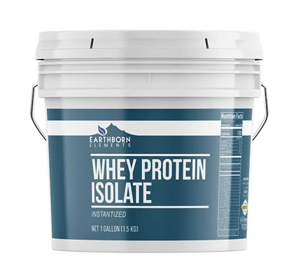 Earthborn Elements Whey Protein Isolate, 1 Gallon Bucket, Protein Powder, Unflavored