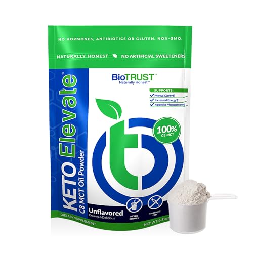 BioTrust Keto Elevate – Pure C8 MCT Oil Powder – Ketogenic Diet Supplement