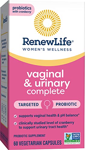 Renew Life Women's Wellness Vaginal and Urinary Probiotic and Cranberry Supplement